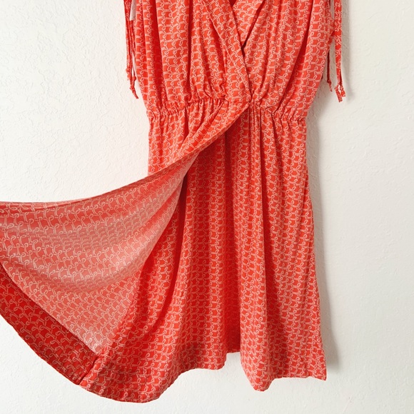 Anthro Maeve Ruched Wrap Shirtdress S - Picture 6 of 11